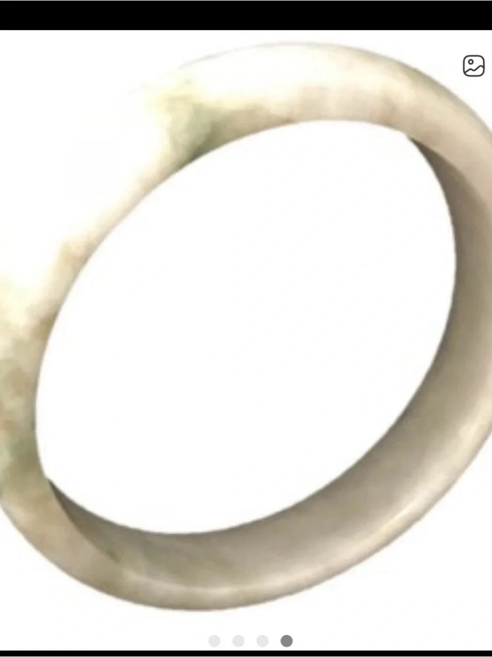 White Jade Bangle Bracelet